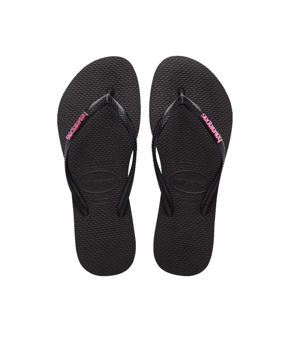 Havaianas Women's Slim Metal Logo Thongs – view 2