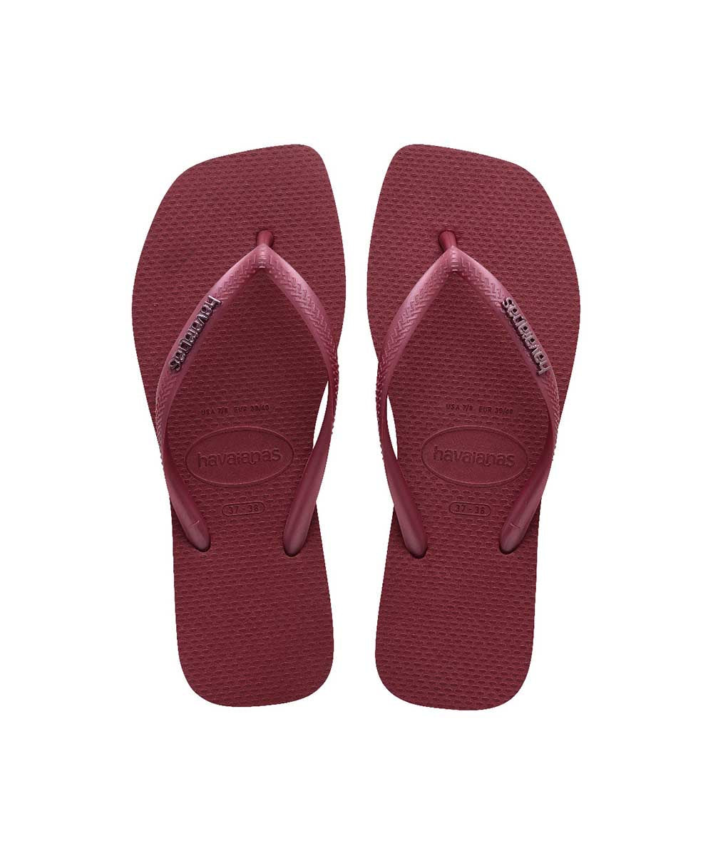 Havaianas Women's Slim Square Metalic Logo Thongs – view 5